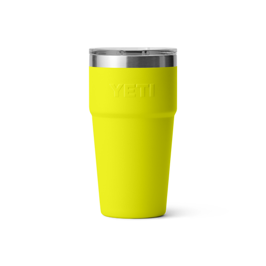 YETI Rambler Stackable Cup with Magslider Lid 20oz (591ml) | Firefly Yellow