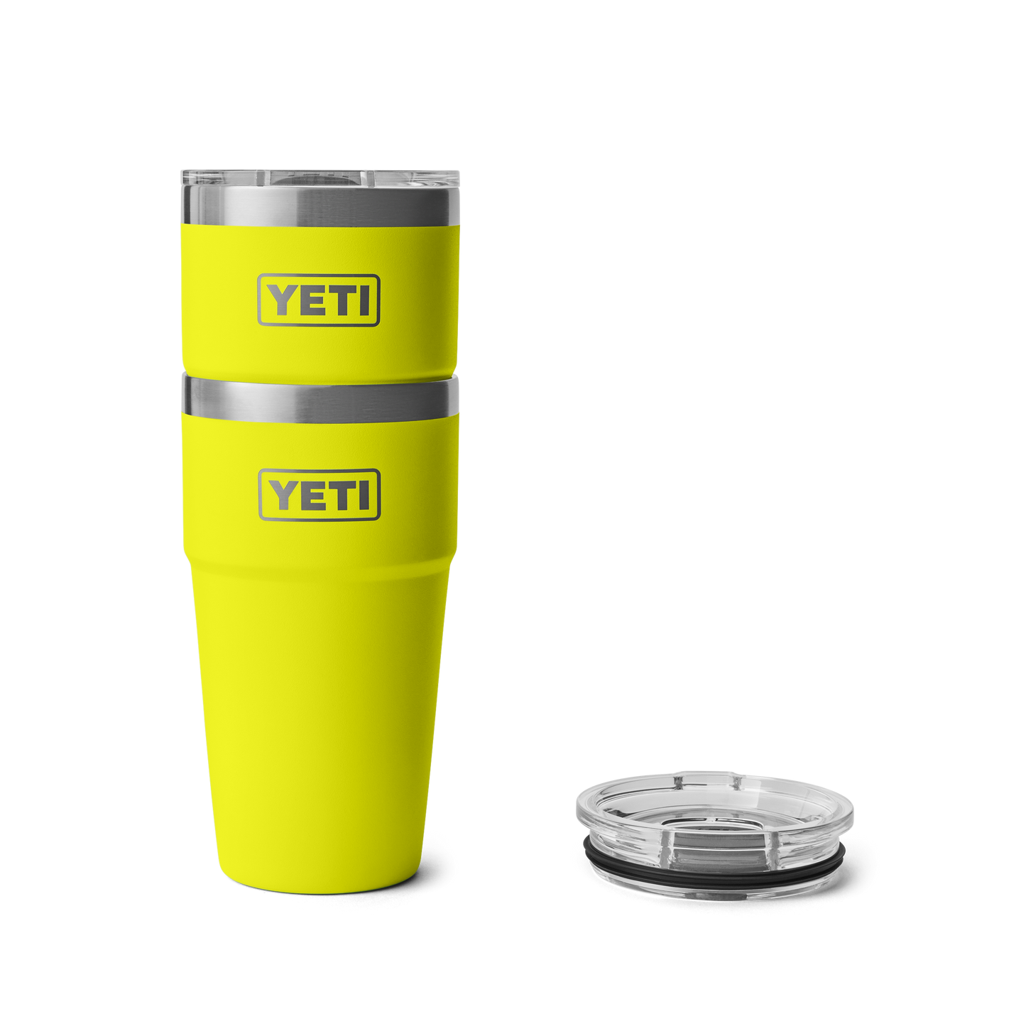 YETI Rambler Stackable Cup with Magslider Lid 20oz (591ml) | Firefly Yellow