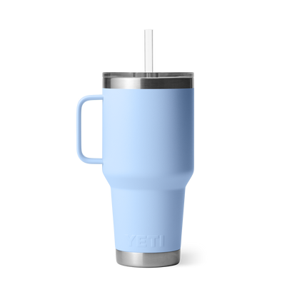 YETI Rambler Straw Mug with Straw Lid 35oz (994ml) | Big Sky Blue