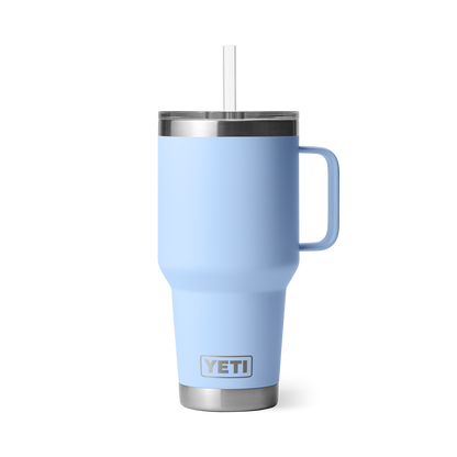 YETI Rambler Straw Mug with Straw Lid 35oz (994ml) | Big Sky Blue