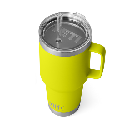 YETI Rambler Straw Mug with Straw Lid 35 oz (994ml) | Firefly Yellow