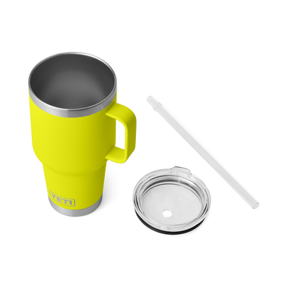 YETI Rambler Straw Mug with Straw Lid 35 oz (994ml) | Firefly Yellow
