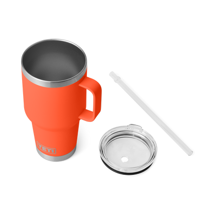 YETI Rambler Straw Mug with Straw Lid 35 oz (994ml) | Papaya