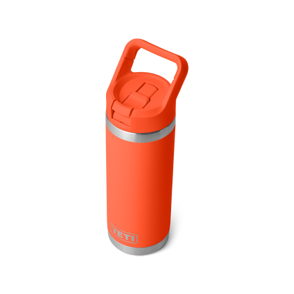 YETI Rambler Water Bottle with Color-Matched Straw Cap 18oz (532ml) | Papaya