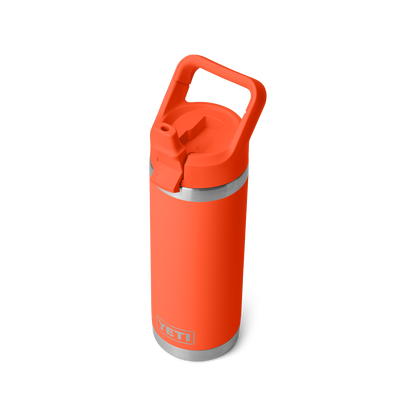 YETI Rambler Water Bottle with Color-Matched Straw Cap 18oz (532ml) | Papaya