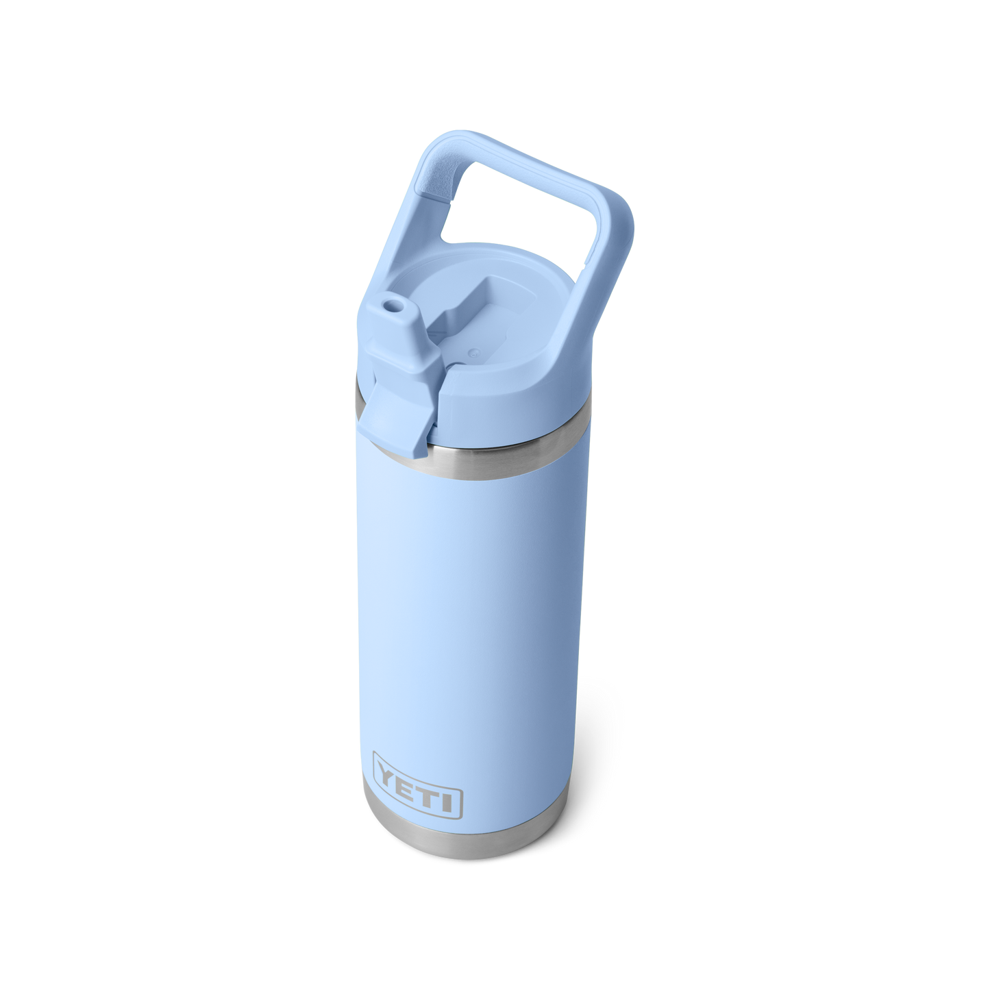YETI Rambler Water Bottle with Color-Matched Straw Cap 18oz (532ml) | Big Sky Blue