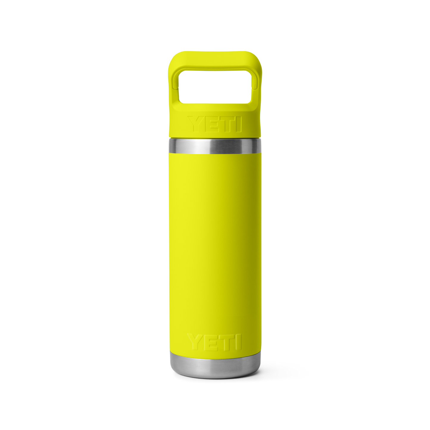 YETI Rambler Water Bottle with Color-Matched Straw Cap 18oz (532ml) | Firefly Yellow