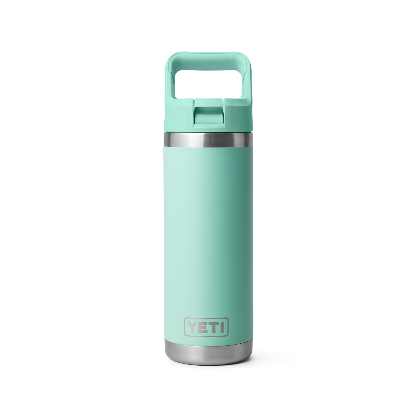 YETI Rambler Water Bottle with Color-Matched Straw Cap 18oz (532ml) | Seafoam