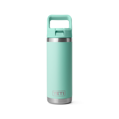 YETI Rambler Water Bottle with Color-Matched Straw Cap 18oz (532ml) | Seafoam