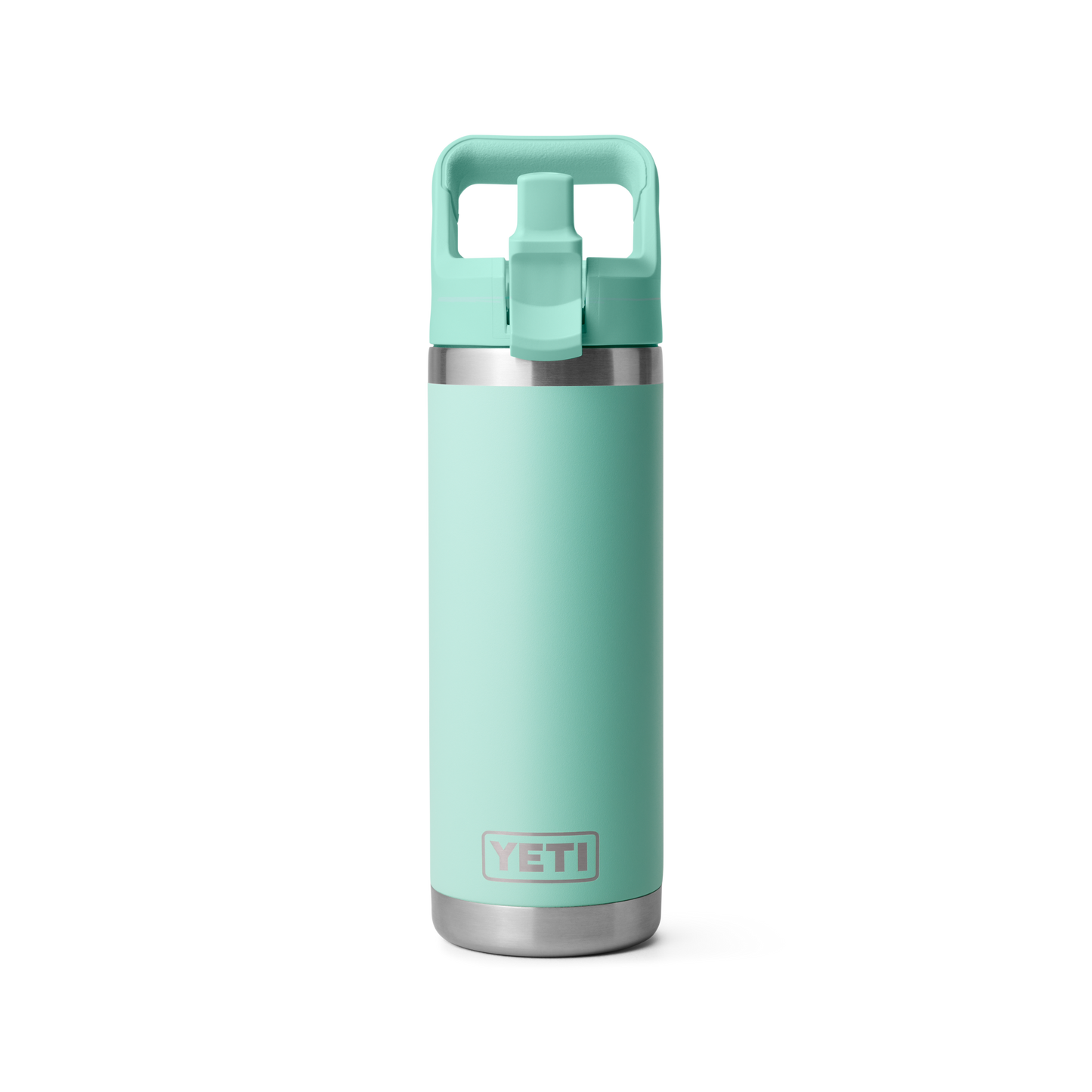 YETI Rambler Water Bottle with Color-Matched Straw Cap 18oz (532ml) | Seafoam