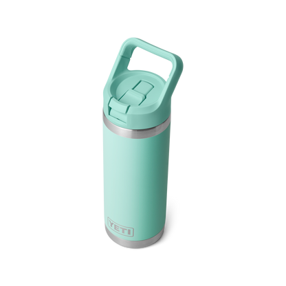 YETI Rambler Water Bottle with Color-Matched Straw Cap 18oz (532ml) | Seafoam