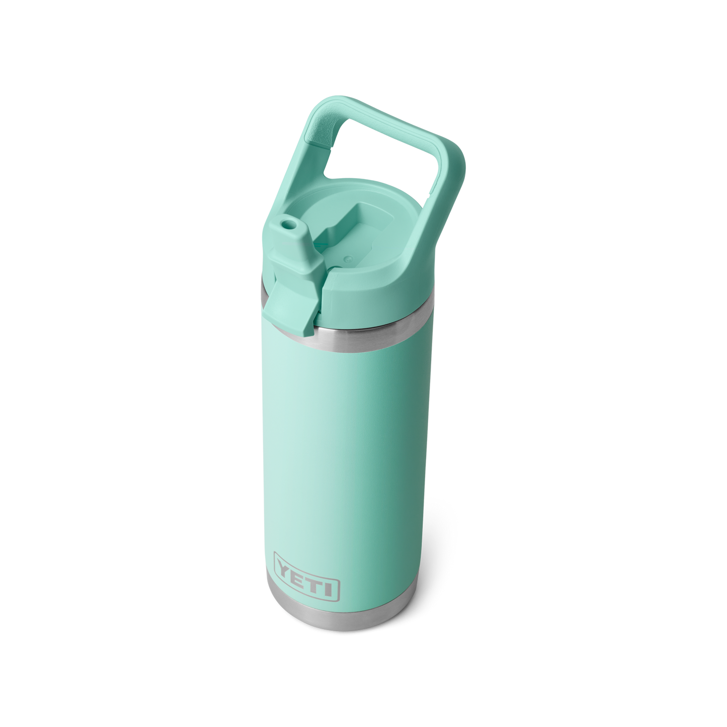 YETI Rambler Water Bottle with Color-Matched Straw Cap 18oz (532ml) | Seafoam