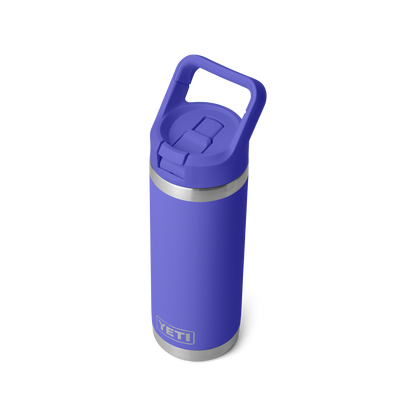 YETI Rambler Water Bottle with Color-Matched Straw Cap 18 oz (532ml) | Ultramarine Violet