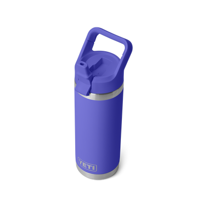 YETI Rambler Water Bottle with Color-Matched Straw Cap 18 oz (532ml) | Ultramarine Violet