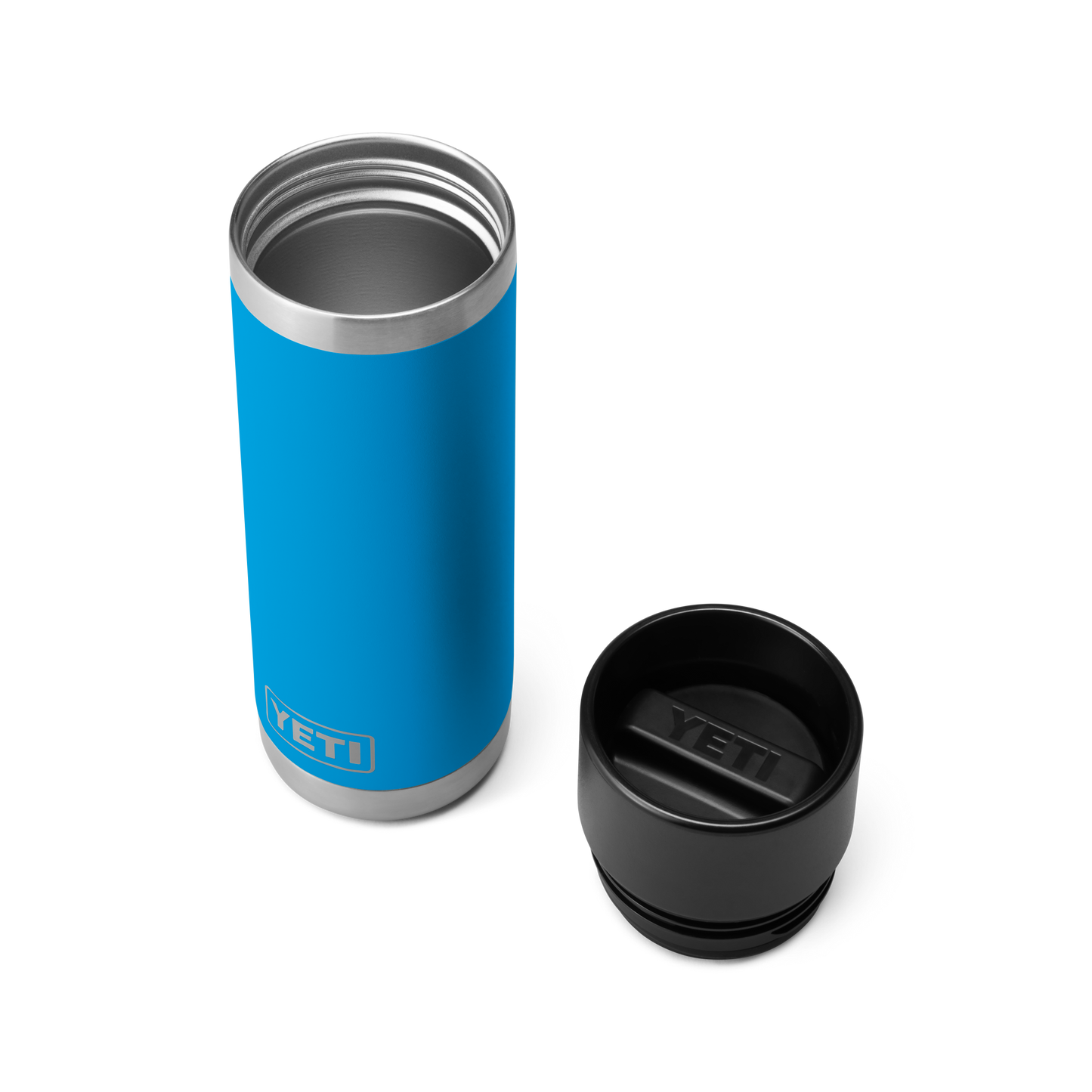 YETI Rambler Bottle with HotShot Cap 18 oz (532ml) | Big Wave Blue