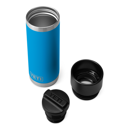 YETI Rambler Bottle with HotShot Cap 18 oz (532ml) | Big Wave Blue