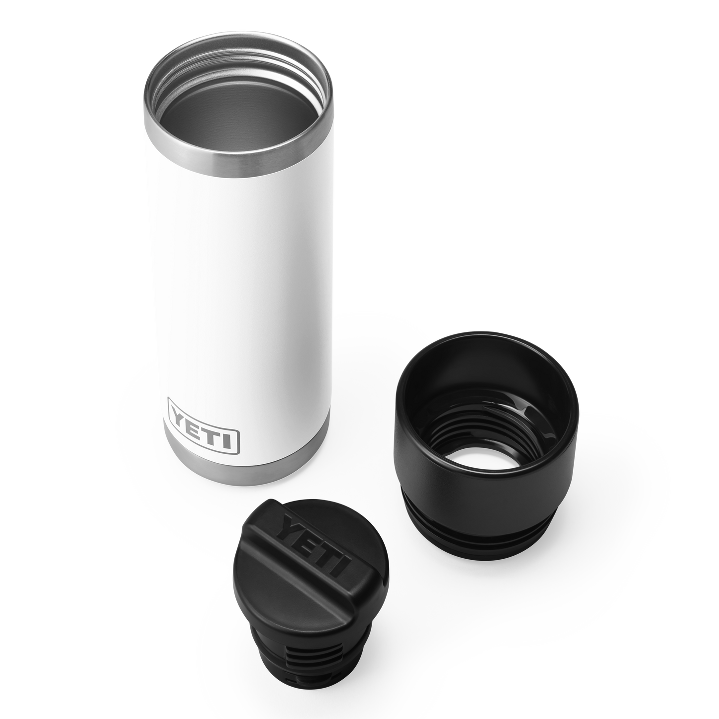 YETI Rambler Bottle with HotShot Cap 18 oz (532ml) | White
