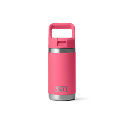 YETI Rambler Junior Kids Water Bottle with Color-Matched Straw Cap 12 oz (355ml) | Tropical Pink