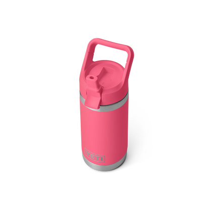 YETI Rambler Junior Kids Water Bottle with Color-Matched Straw Cap 12 oz (355ml) | Tropical Pink