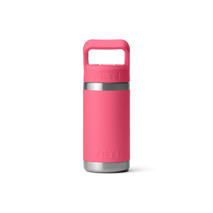 YETI Rambler Junior Kids Water Bottle with Color-Matched Straw Cap 12 oz (355ml) | Tropical Pink