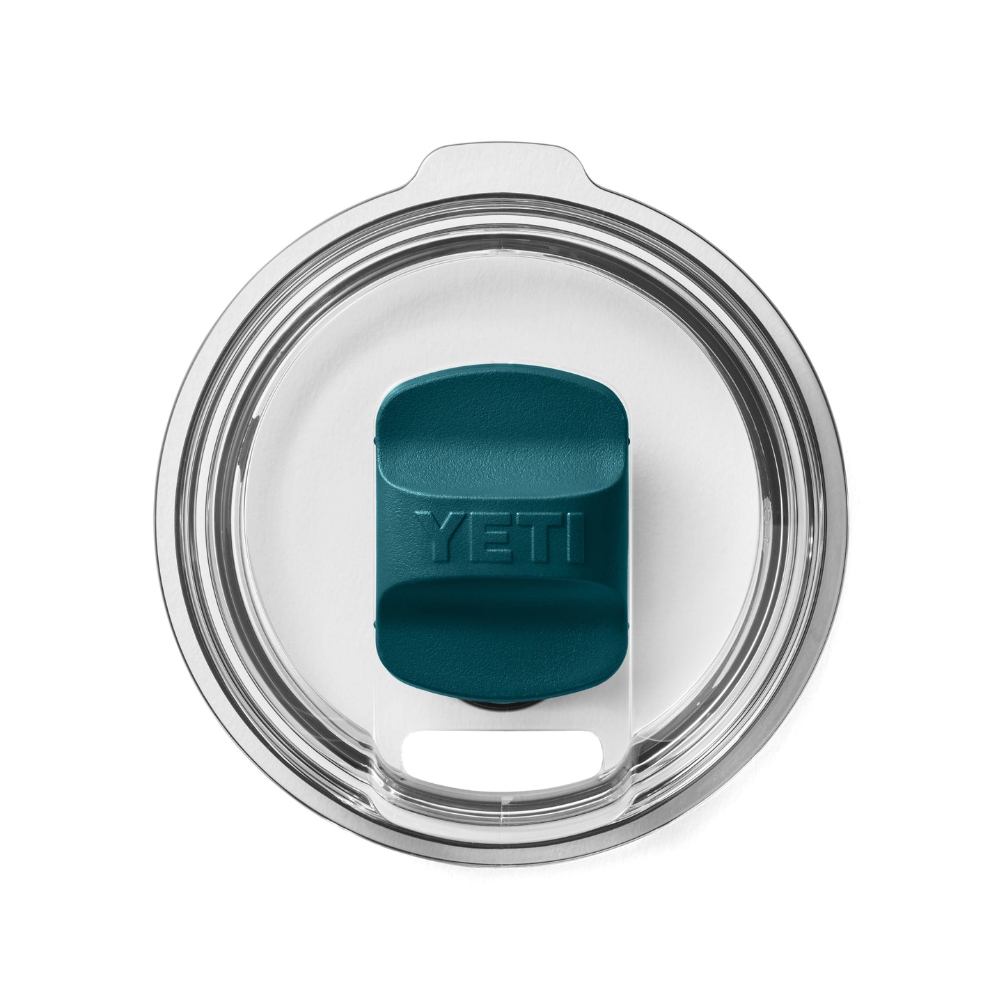 YETI Rambler Magslider deksel transparant met magslider in de kleur Agave Teal.