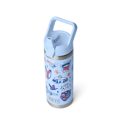 YETI Rambler Water Bottle with Color-Matched Straw Cap 18 oz (532ml) | Big Sky Summer Camp