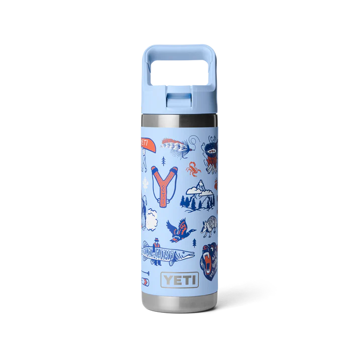 YETI Rambler Water Bottle with Color-Matched Straw Cap 18 oz (532ml) | Big Sky Summer Camp
