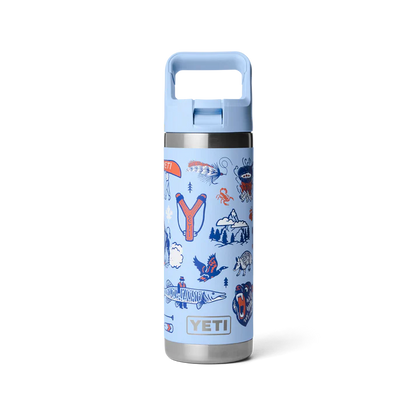 YETI Rambler Water Bottle with Color-Matched Straw Cap 18 oz (532ml) | Big Sky Summer Camp