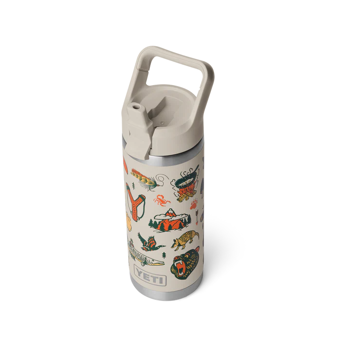 YETI Rambler Water Bottle with Color-Matched Straw Cap 18 oz (532ml) | Cape Summer Camp