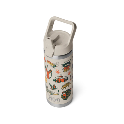 YETI Rambler Water Bottle with Color-Matched Straw Cap 18 oz (532ml) | Cape Summer Camp