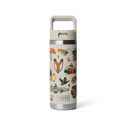 YETI Rambler Water Bottle with Color-Matched Straw Cap 18 oz (532ml) | Cape Summer Camp