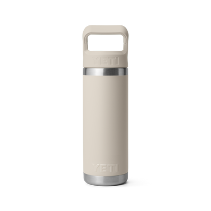 YETI Rambler Water Bottle with Color-Matched Straw Cap 18 oz (532ml) | Cape Taupe