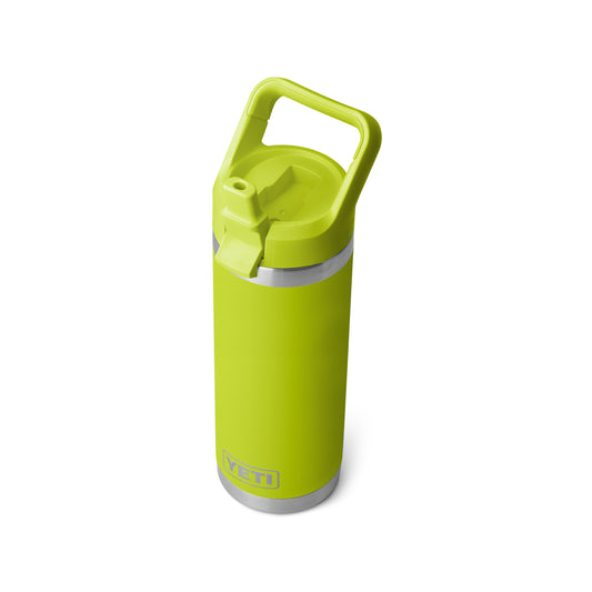 YETI Rambler Drinkfles met meegekleurde Straw Cap - 18oz (532ml) - Chartreuse
