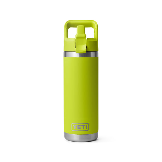 YETI Rambler Drinkfles met meegekleurde Straw Cap - 18oz (532ml) - Chartreuse