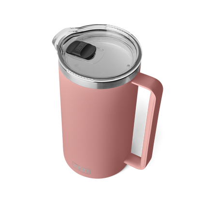 Yeti Rambler Pitcher with Twist-To-Lock Pitcher Lid 64 oz (1.8L) | Sandstone Pink