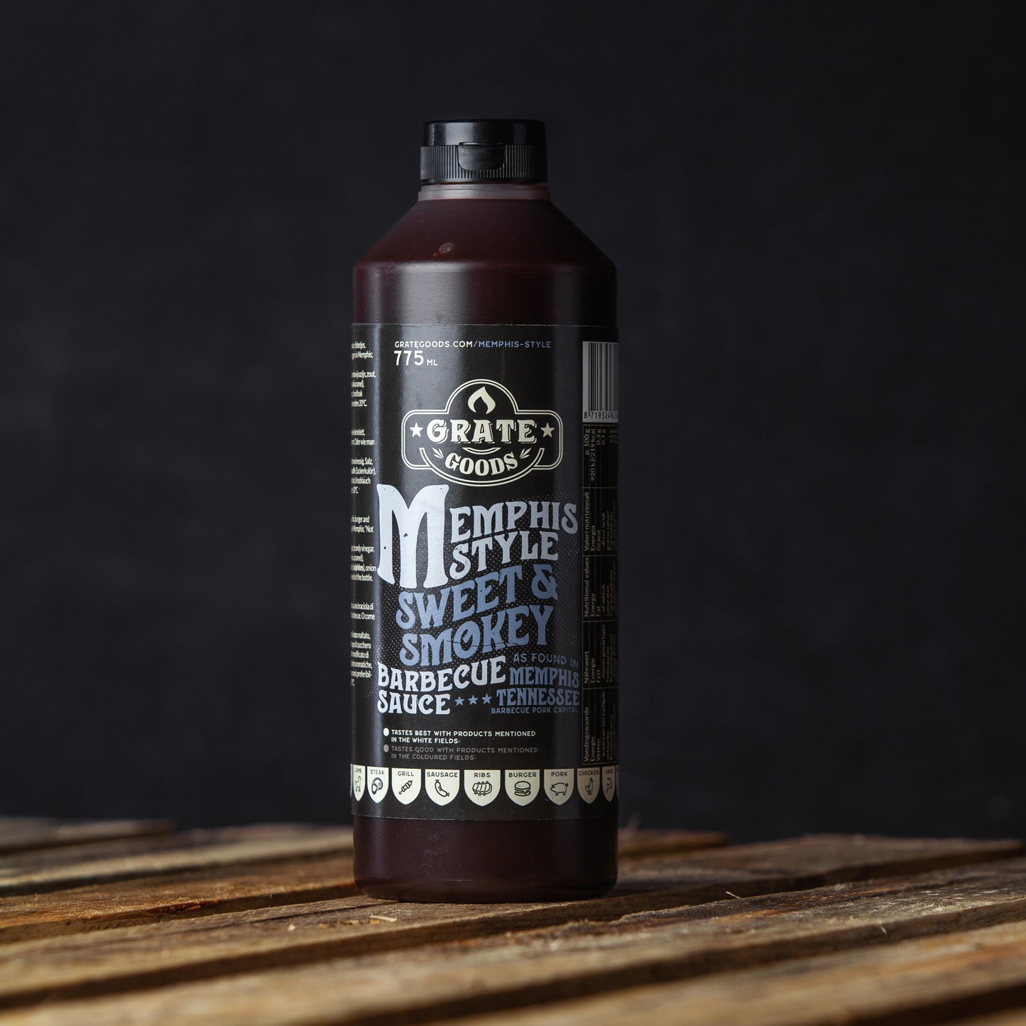 Grate Goods Memphis Sweet & Smokey BBQ Sauce - 775ml