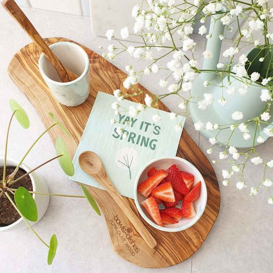 Bowls & Dishes | Pure Olive Wood Olijfhouten Borrelplank 45 t/m 50cm