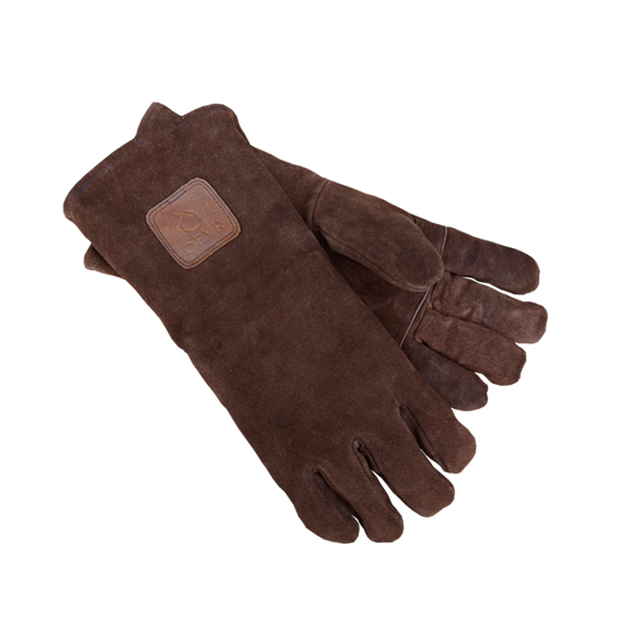 OFYR - Suede handschoenen - Bruin
