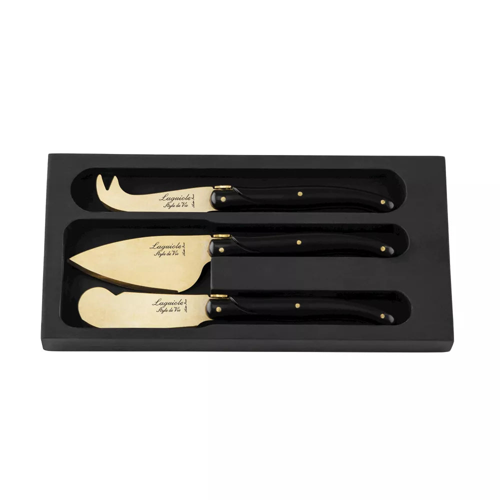 Style de Vie - Prestige Line Kaasmessenset 3-delig Gold Stonewash