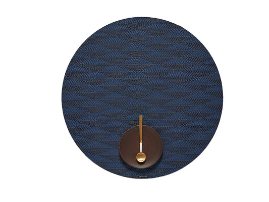 Chilewich Arrow Sapphire Placemat rond 38x38cm