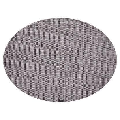 Chilewich Placemat Thatch Ovaal 36x49cm | Pewter