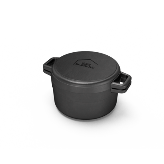 The Bastard | Dutch Oven & Griddle Cast Iron 20cm | Compact, Medium, Large