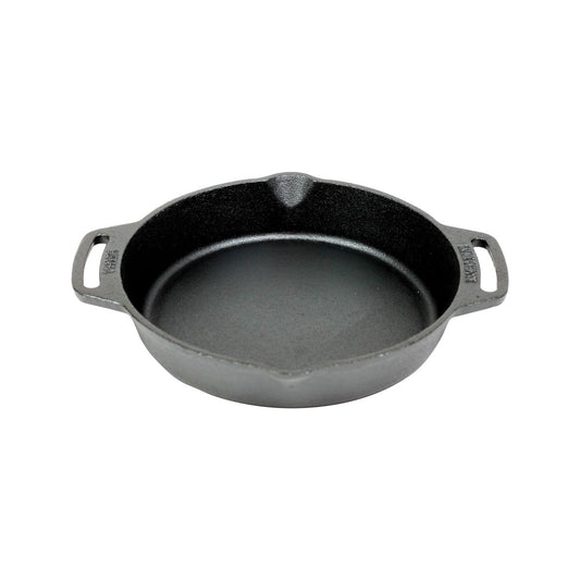 Valhal Outdoor Skillet gietijzer met handgrepen - 25cm