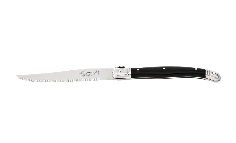 Laguiole Premium Steakmessen - Zwart