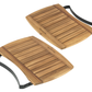 Een set van 2 zijplankjes gemaakt van prachtig Acacia hout. De plankjes zijn 44 x 28 cm en hebben beiden aan 1 kant een zwarte metalen beugel waarmee ze aan de Big Green Egg bevestigd kunnen worden.