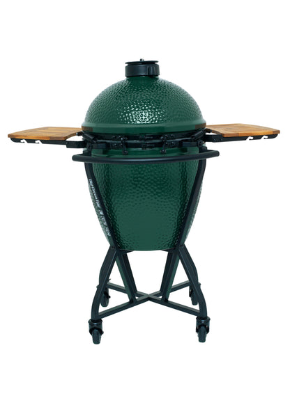 Big Green Egg Kamado including Integgrated Nest & Handler + Acacia Wood Egg Mates | Large