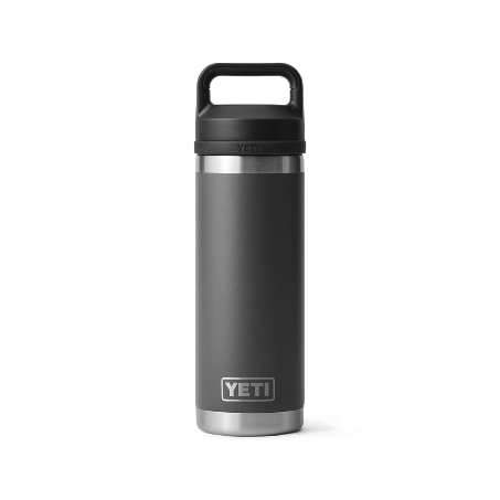 YETI Rambler Water Bottle with Chug Cap 18oz (532ml) | Charcoal