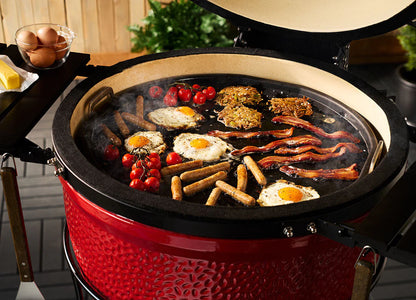 Kamado Joe Half Moon Reversible Griddle Cast Iron | Classic Joe