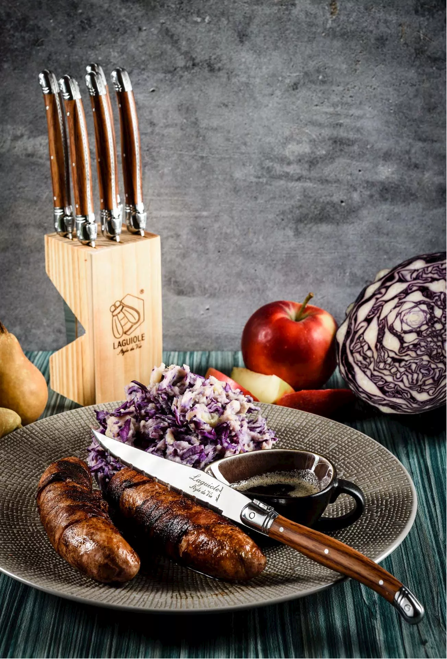 Laguiole Premium Steakmessen - Wood