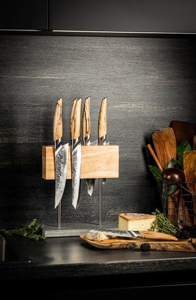 Style de Vie Messenblok Magnetisch Eiken met natuurstenen voet